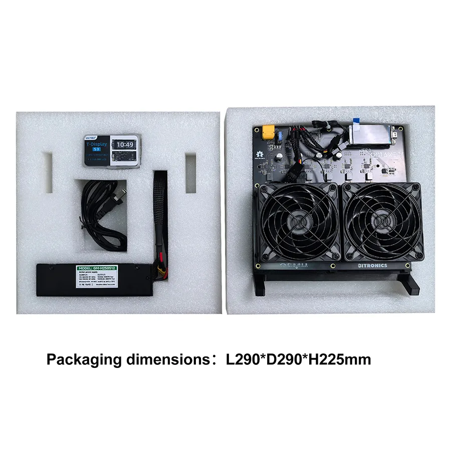 yuk　ノルディ　NERDY NerdOctaxe PLUS (12 TH/s) – 8-Chip Powerhouse Solo Miner