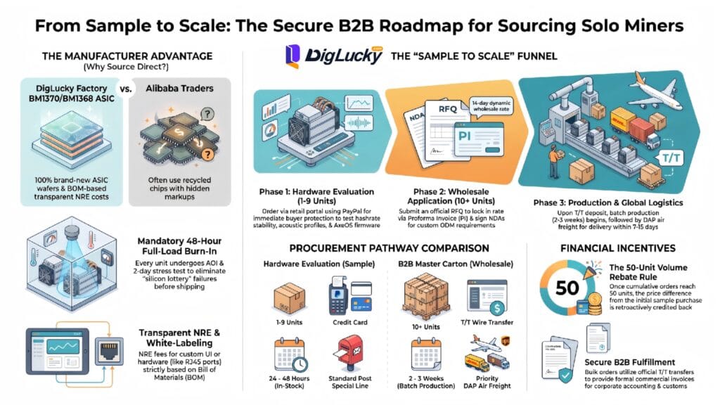 The Complete Guide to Sourcing Solo Miners from China: From Sample Testing to Bulk Wholesale